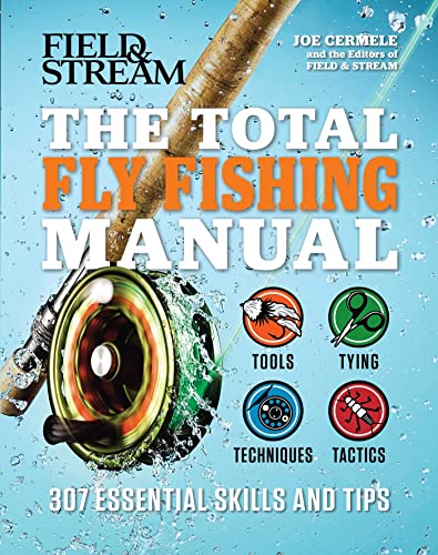 Book cover for The Total Fly Fishing Manual showing a fishing rod and reel.