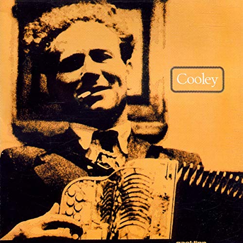 Sepia-toned CD cover featuring Joe Cooley with an accordion.