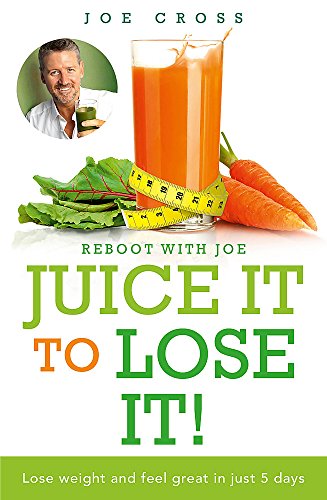 Book cover featuring juice, carrots, and a man with a measuring tape.