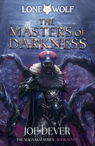 Book cover featuring a monstrous, armored figure with large insect-like eyes.