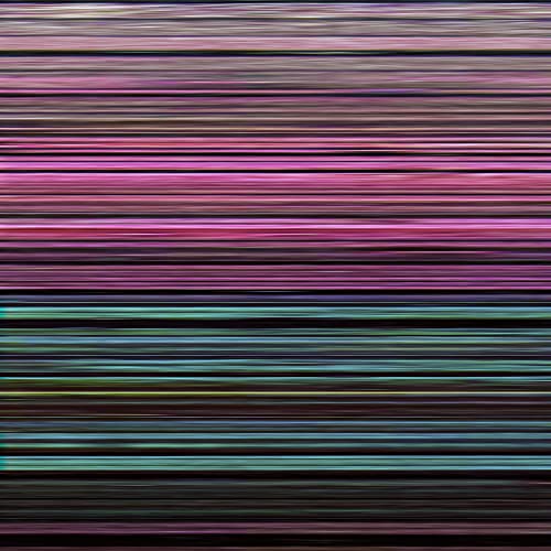 Colorful horizontal lines on a dark background with pink, blue, and purple hues.