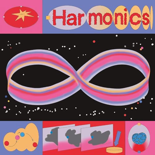 Album cover for Joe Goddard’s “Harmonics” featuring abstract colorful shapes.