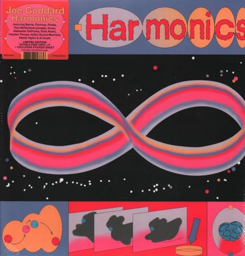 Joe Goddard's "Harmonics" vinyl record with abstract eye-like design.