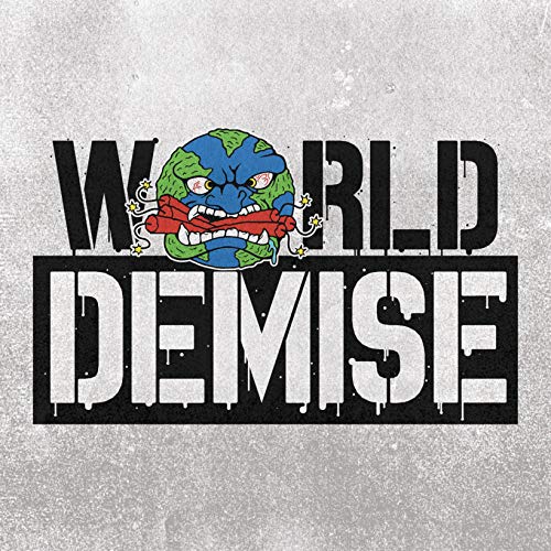 Vinyl record cover featuring a distressed Earth illustration and bold text.