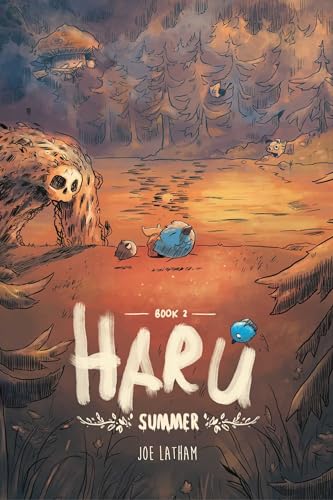 Book cover: “Haru: Summer” depicts a small blue creature in a forest.