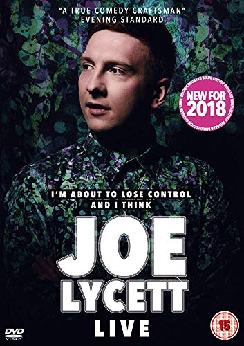 Joe Lycett DVD cover featuring a portrait of the comedian in a floral shirt.