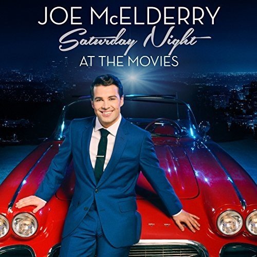 Joe McElderry album cover featuring a man and a red classic car.