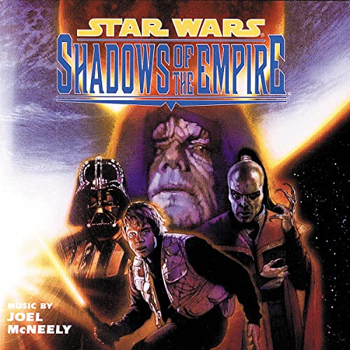 “Shadows of the Empire” vinyl record cover featuring Darth Vader, Palpatine, and others.