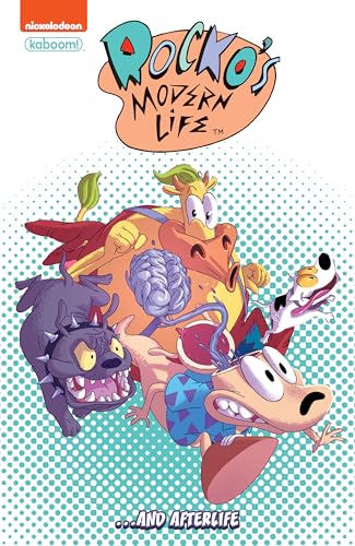 Cover of “Rocko’s Modern Life: …And Afterlife” comic with cartoon characters.