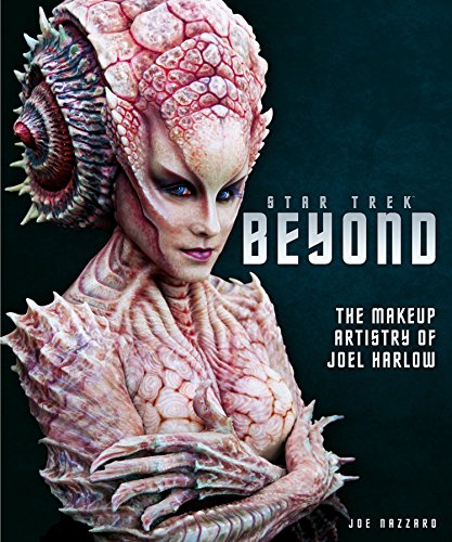Book cover featuring detailed alien makeup from Star Trek Beyond.
