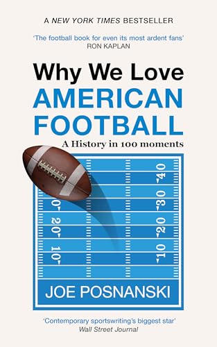 Book cover: “Why We Love American Football” with football and field graphic.