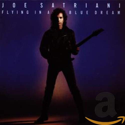 Joe Satriani album cover, “Flying In A Blue Dream”, featuring the guitarist.