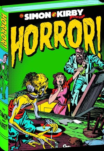 Book cover: "The Simon and Kirby Library: Horror!" with monster illustration.