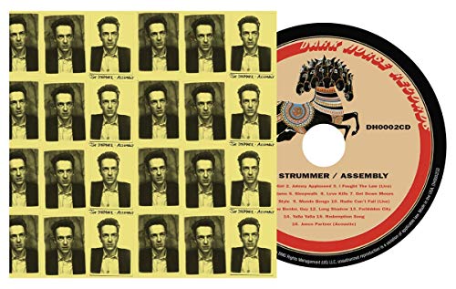 Joe Strummer "Assembly" CD with repeated portrait and horse imagery.