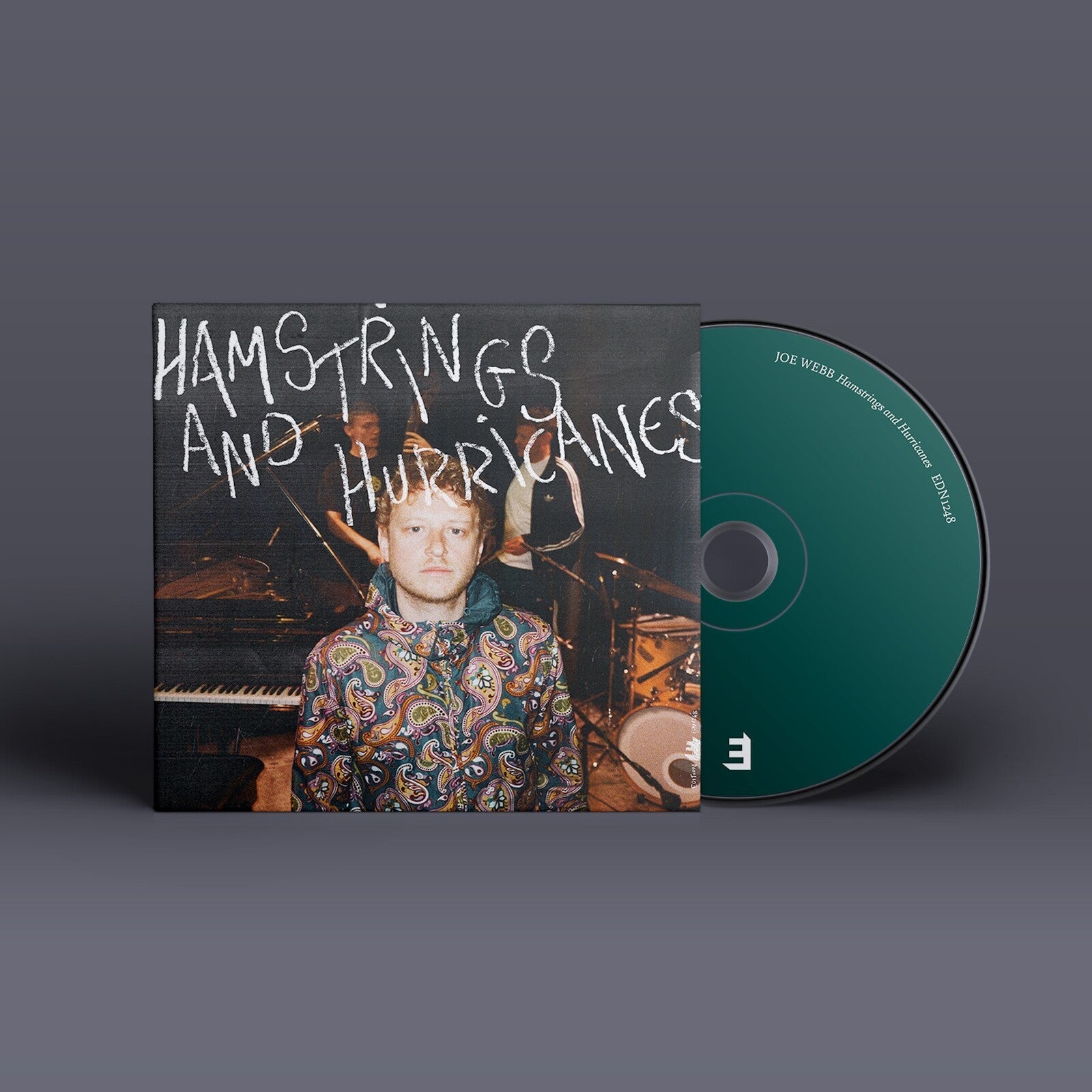 CD cover and disc for Joe Webb Hamstrings & Hurricanes featuring a band photo.