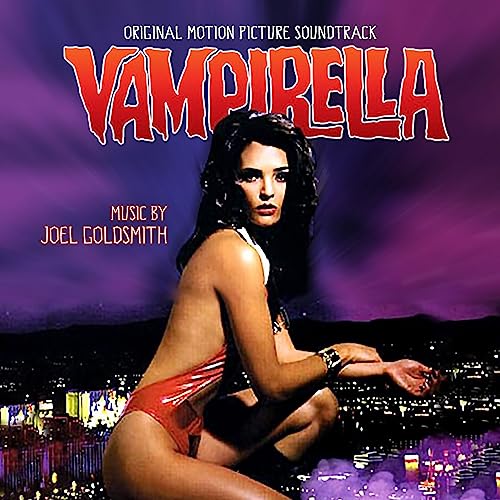 Vampirella CD cover featuring a woman in a red outfit, city backdrop.