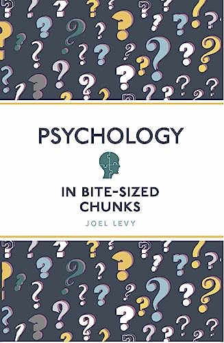 Book cover: "Psychology in Bite-Sized Chunks" with question mark pattern.