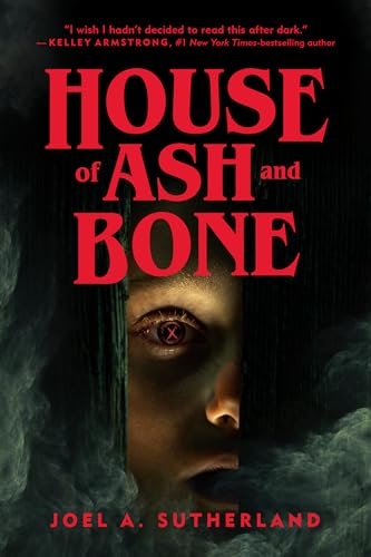 Book cover: "House of Ash and Bone" with a face partially obscured.