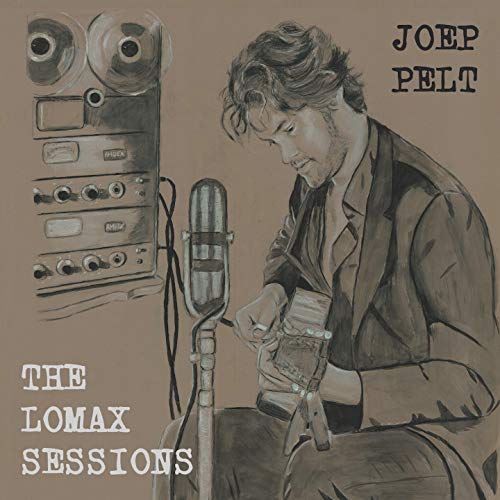 CD cover for Joep Pelt’s “The Lomax Sessions” featuring a sketched portrait.