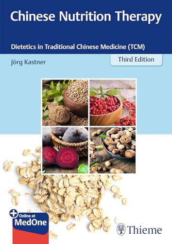 Book cover featuring grains, berries, and beets, titled “Chinese Nutrition Therapy.”
