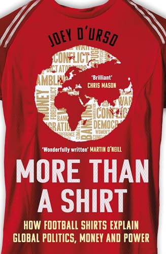 Red t-shirt with a world map graphic and text “More Than A Shirt”.
