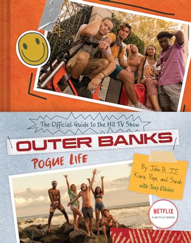 Book cover for “Outer Banks: Pogue Life” with cast photos.