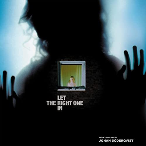 “Let The Right One In” soundtrack CD cover with a shadowy figure and window.
