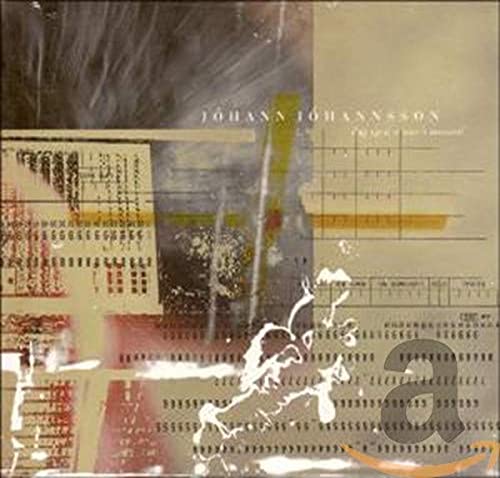 CD cover for Johann Johannsson’s “IBM 1401” with abstract, grid-like design.
