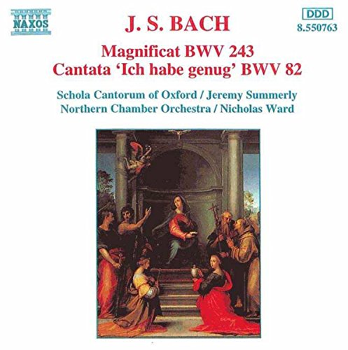 CD cover featuring classical artwork with text about Bach's Magnificat and Cantata.