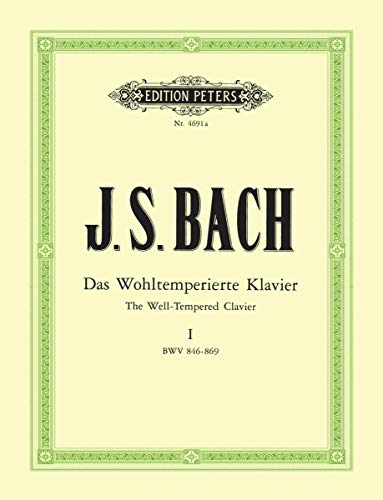 Sheet music cover for J.S. Bach’s “The Well-Tempered Clavier, Vol. 1.”