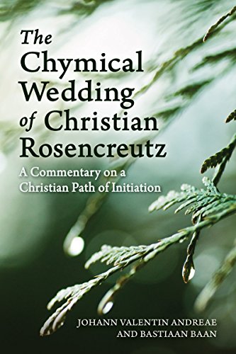 Book cover with title “The Chymical Wedding of Christian Rosenkreutz” and foliage.