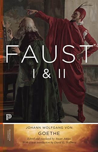 Book cover of “Faust I & II” featuring a dramatic, painted scene.