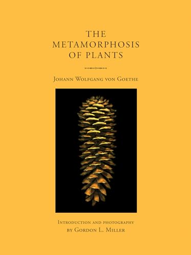 Book cover: "The Metamorphosis of Plants" with a pinecone image.