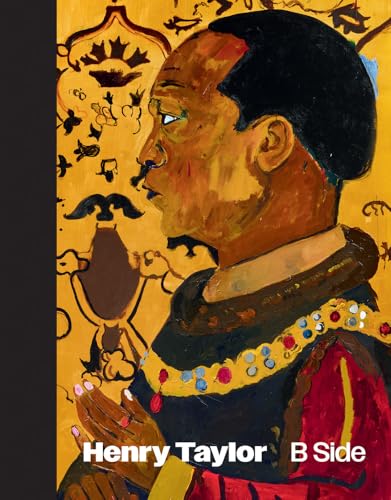 Painting of a man’s profile with ornate gold and red details.