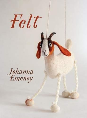 Book cover featuring a hanging, white felt goat craft with orange ears.
