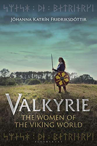 Book cover: woman with spear and shield in a field.