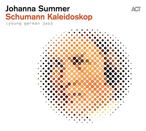 CD cover for Johanna Summer's "Schumann Kaleidoskop" with dotted orange circle.