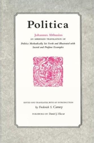 Book cover for "Politica" with pink emblem and black text.