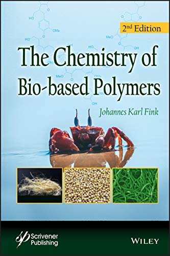 Book cover: "The Chemistry of Bio-based Polymers," with crab and plant imagery.