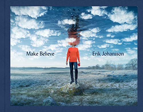 Book cover: man standing on rock with sky and clouds reflected.