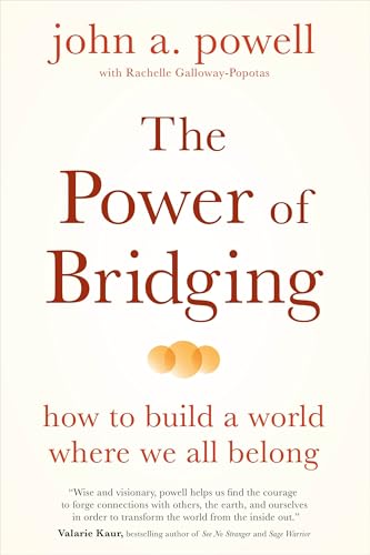 Book cover with red title text, "The Power of Bridging," and orange circles.