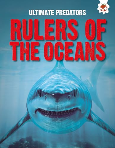 Book cover featuring a great white shark underwater, titled "Ultimate Predators.