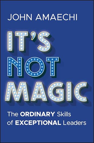 Book cover: "It's Not Magic" by John Amaechi, with illuminated lettering.