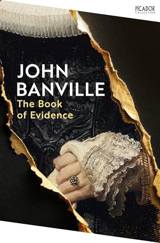Book cover: “The Book of Evidence” by John Banville, with portrait detail.