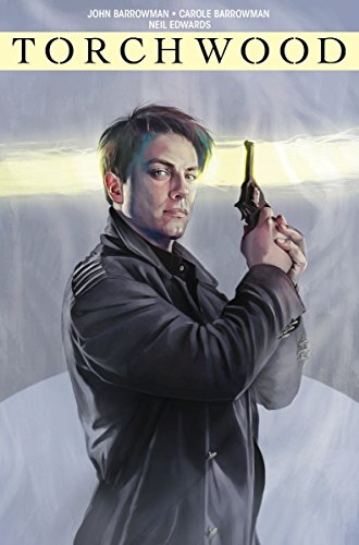 Torchwood book cover featuring Captain Jack Harkness holding a gun.