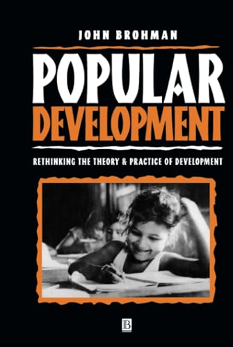 Book cover: "Popular Development" with a photo of a child writing.