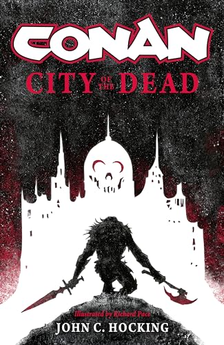 Book cover featuring a silhouetted warrior holding weapons before a white skull-shaped castle.
