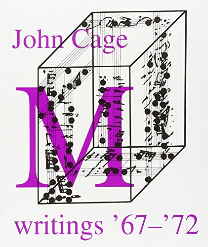 Book cover: “M : Writings, 1967-72” by John Cage, with musical notes.