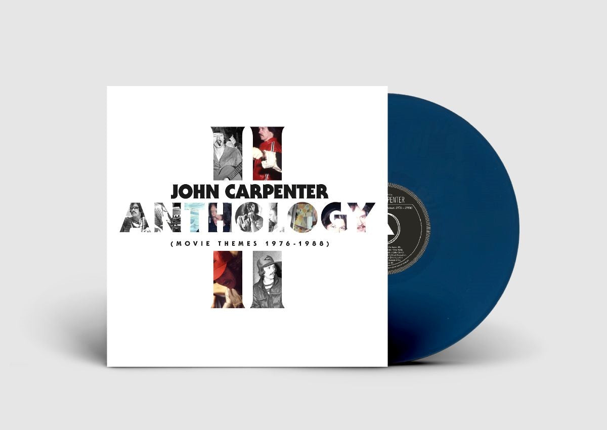John Carpenter “Anthology II” vinyl record with dark blue disc.
