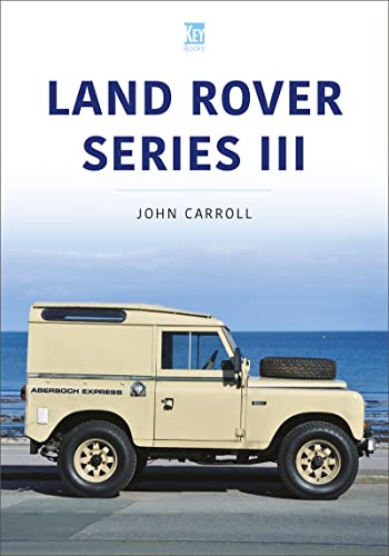 Beige Land Rover Series III vehicle shown on a book cover.